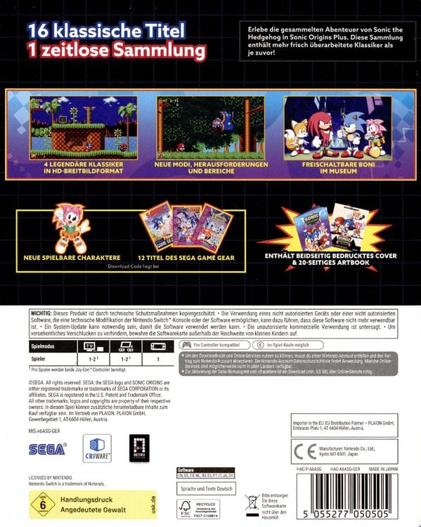 Produktbild: Sonic Origins Plus (Limited Edition)