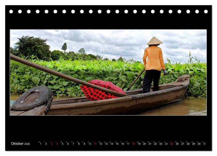 Produktbild: Vietnam &ndash; Land der Kontraste 2026 (Tischkalender 2026 DIN A5 quer), CALVENDO Monatskalender