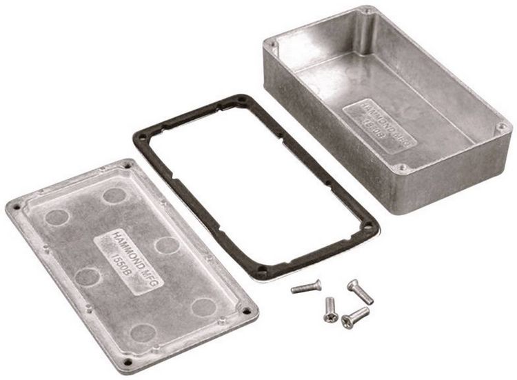 Produktbild: Hammond Electronics 1550WJBK Universal-Geh&auml;use 275 x 175 x 65 Aluminium Schwarz 1St.