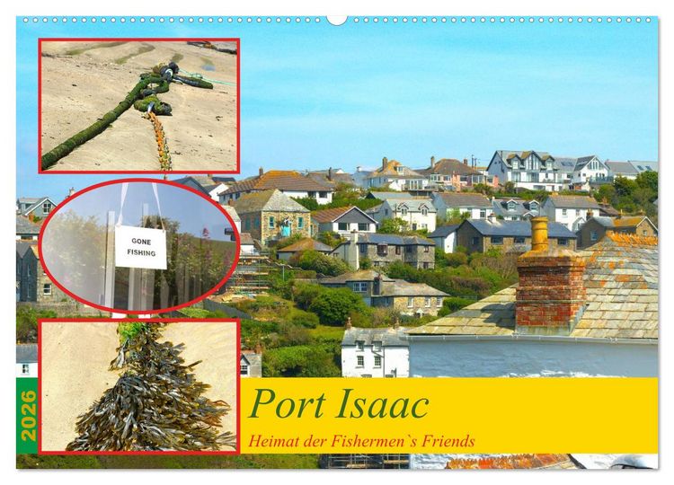 Produktbild: Port Isaac, Heimat der Fishermen`s Friends (Wandkalender 2026 DIN A2 quer), CALVENDO Monatskalender
