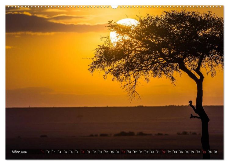 Produktbild: Ostafrika (Wandkalender 2026 DIN A2 quer), CALVENDO Monatskalender
