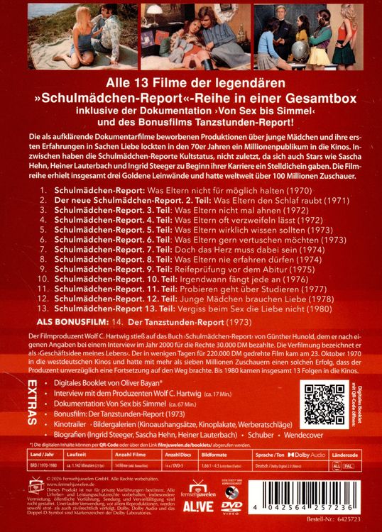 Produktbild: Schulm&auml;dchen-Report - Gesamtedition - Alle 13 Filme plus Extras & Tanzstunden-Report [14 DVDs]
