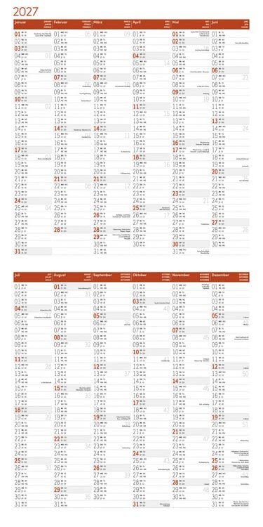 Produktbild: W&ouml;lfe Kalender 2027 - 30x30 - Art12