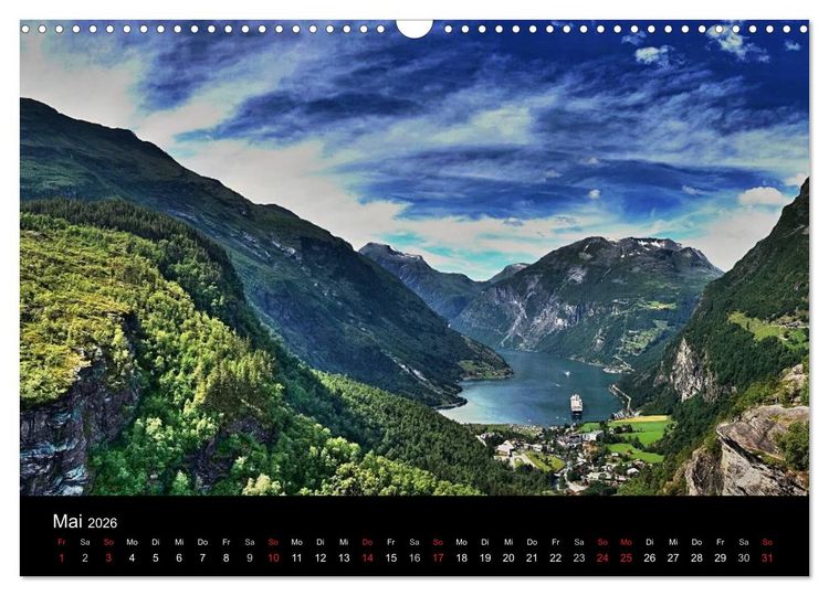 Produktbild: Atemberaubendes Norwegen (Wandkalender 2026 DIN A3 quer), CALVENDO Monatskalender