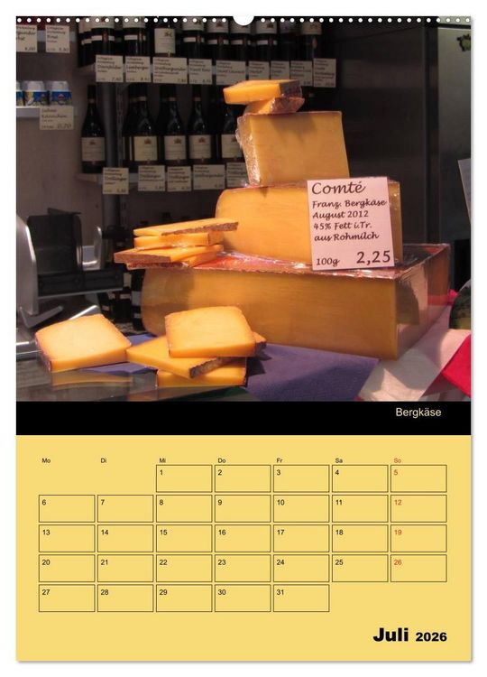 Produktbild: Alles K&auml;se / Planer (Wandkalender 2026 DIN A2 hoch), CALVENDO Monatskalender