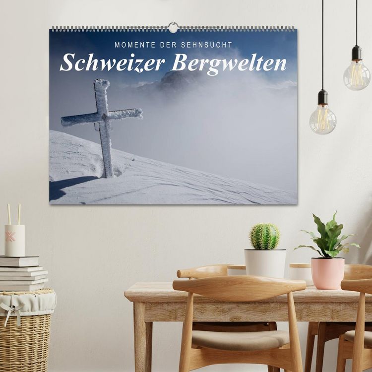 Produktbild: Momente der Sehnsucht: Schweizer Bergwelten (Wandkalender 2026 DIN A2 quer), CALVENDO Monatskalender