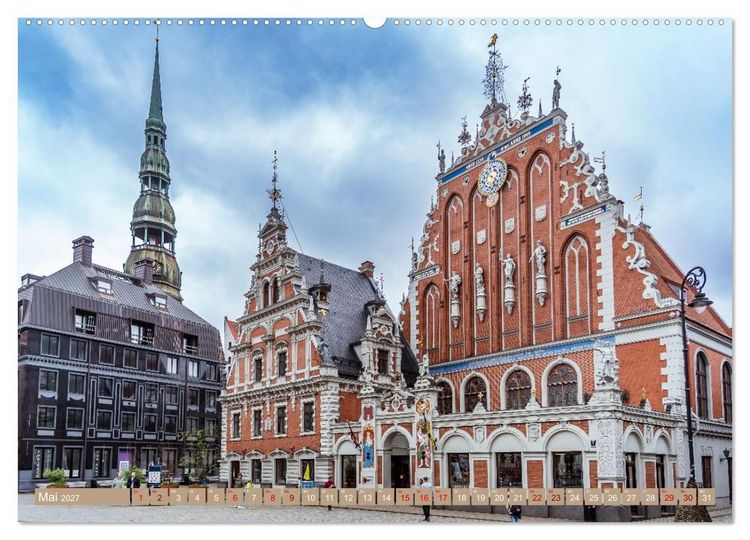 Produktbild: Historisches Baltikum (Wandkalender 2027 DIN A2 quer), CALVENDO Monatskalender