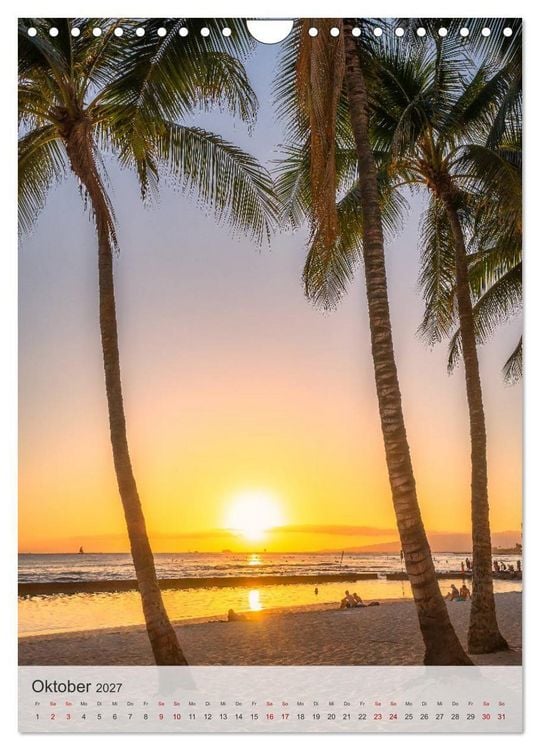 Produktbild: Willkommen in Hawai'i (Wandkalender 2027 DIN A4 hoch), CALVENDO Monatskalender