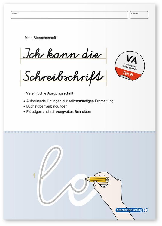 Produktbild: Ich kann die Schreibschrift + &Uuml;bungsheft zu den Buchstabenverbindungen - Vereinfachte Ausgangsschrift - 2 Hefte