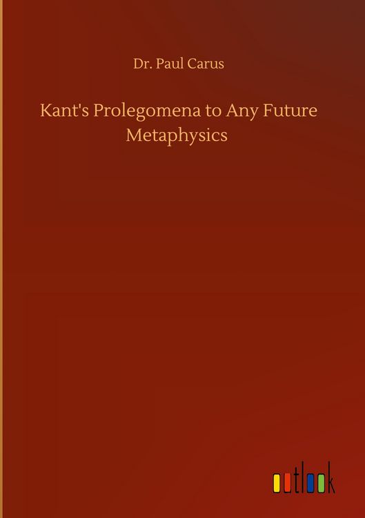 Produktbild: Kant's Prolegomena to Any Future Metaphysics