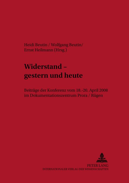 Produktbild: Widerstand &ndash; gestern und heute