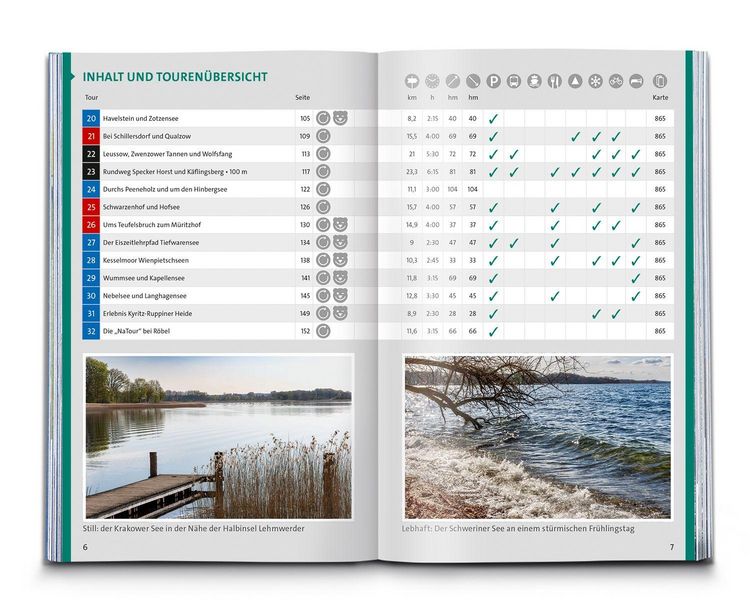 Produktbild: KOMPASS Wanderf&uuml;hrer Mecklenburgische Seenplatte, Land der 1000 Seen mit Nationalpark M&uuml;ritz, 55 Touren mit Extra-Tourenkarte