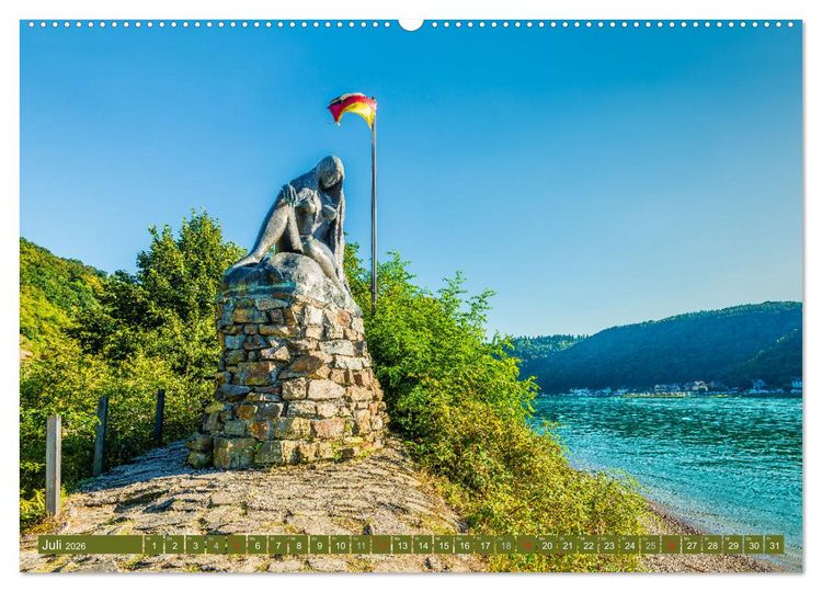 Produktbild: Kulturlandschaft Oberes Mittelrheintal I (hochwertiger Premium Wandkalender 2026 DIN A2 quer), Kunstdruck in Hochglanz