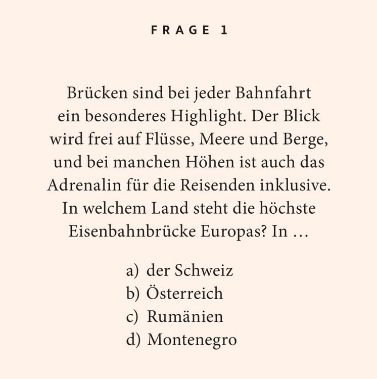 Produktbild: Eisenbahn-Quiz