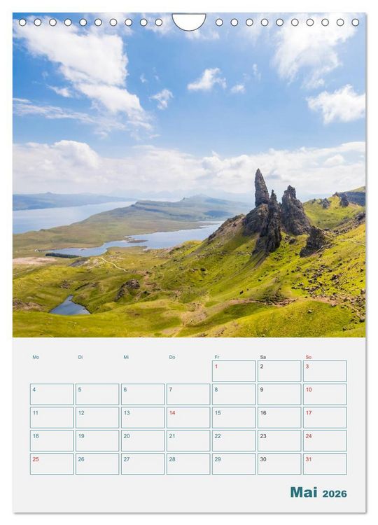 Produktbild: Isle of Skye - Raues Inselparadies (Wandkalender 2026 DIN A4 hoch), CALVENDO Monatskalender