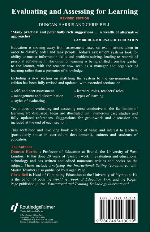 Produktbild: Evaluating and Assessing for Learning