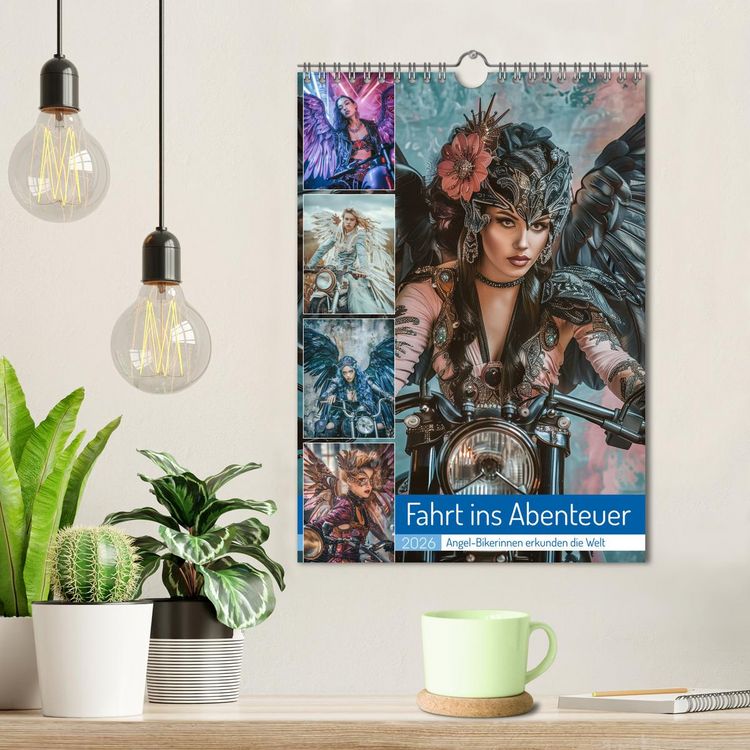 Produktbild: Fahrt ins Abenteuer - Angel-Bikerinnen erkunden die Welt (Wandkalender 2026 DIN A4 hoch), CALVENDO Monatskalender