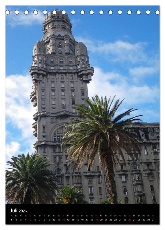 Produktbild: Winter in Montevideo (Tischkalender 2026 DIN A5 hoch), CALVENDO Monatskalender