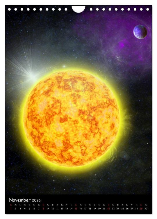 Produktbild: Die Welt der Planeten (Wandkalender 2026 DIN A4 hoch), CALVENDO Monatskalender