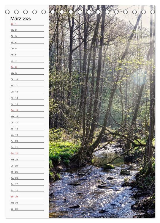 Produktbild: Nieste, Kleinod am Kaufunger Wald (Tischkalender 2026 DIN A5 hoch), CALVENDO Monatskalender