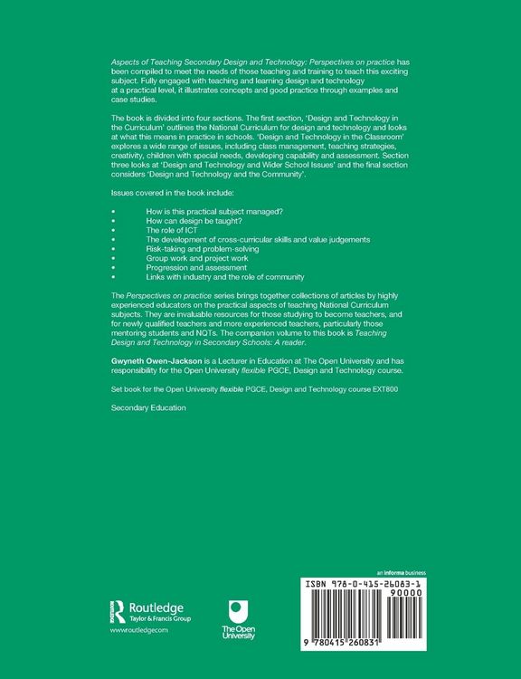 Produktbild: Aspects of Teaching Secondary Design and Technology
