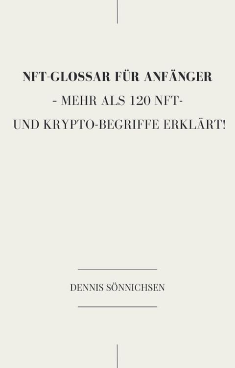 Produktbild: Ein NFT-Glossar f&uuml;r Anf&auml;nger