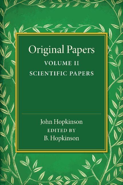 Produktbild: Original Papers of John Hopkinson