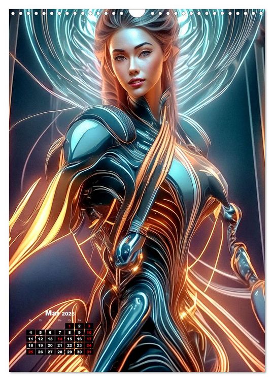 Produktbild: Anmutige Roboter (Wandkalender 2026 DIN A3 hoch), CALVENDO Monatskalender