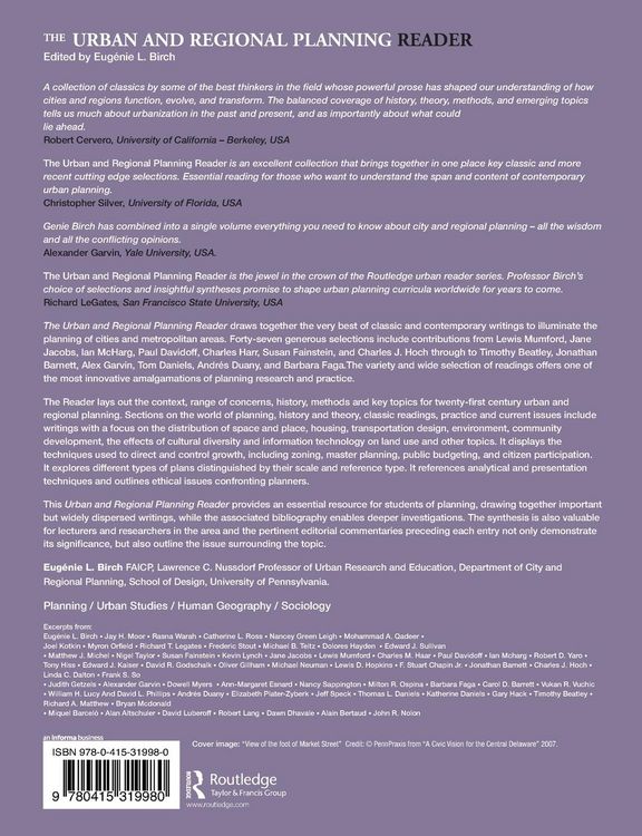 Produktbild: The Urban and Regional Planning Reader