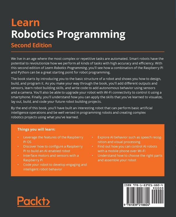 Produktbild: Learn Robotics Programming - Second Edition