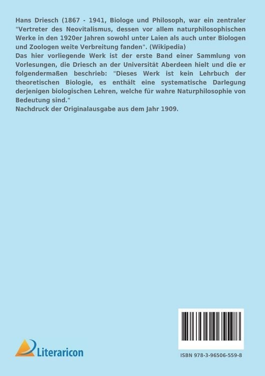 Produktbild: Philosophie des Organischen