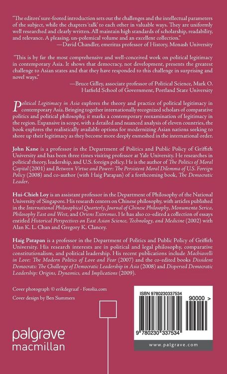 Produktbild: Political Legitimacy in Asia