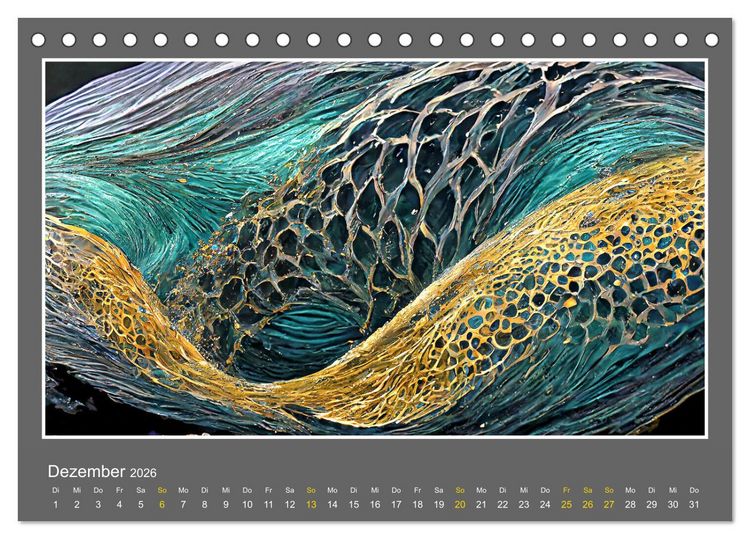 Produktbild: Strukturvisionen (Tischkalender 2026 DIN A5 quer), CALVENDO Monatskalender