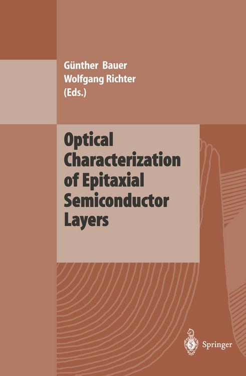 Produktbild: Optical Characterization of Epitaxial Semiconductor Layers