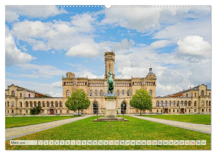 Produktbild: Hannover Stadtansichten (hochwertiger Premium Wandkalender 2026 DIN A2 quer), Kunstdruck in Hochglanz