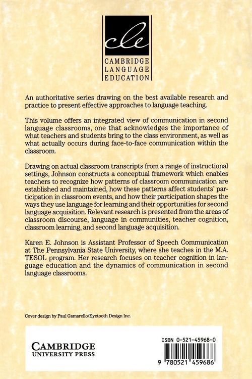 Produktbild: Understanding Communication in Second Language Classrooms