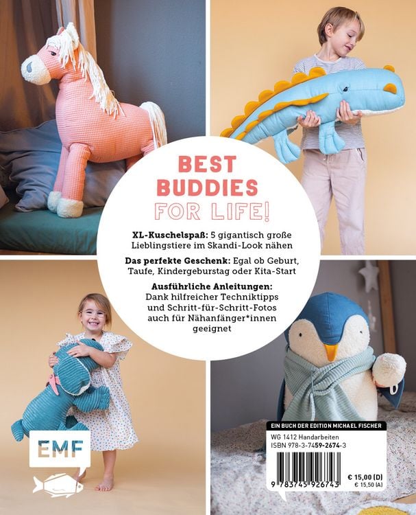 Produktbild: Kuschelgiganten n&auml;hen: Coole BigFriends im Skandi-Look