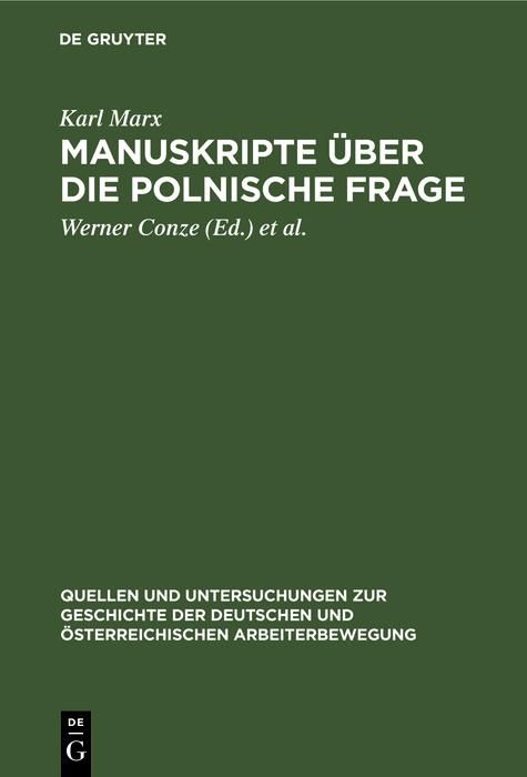 Produktbild: Manuskripte &uuml;ber die polnische Frage