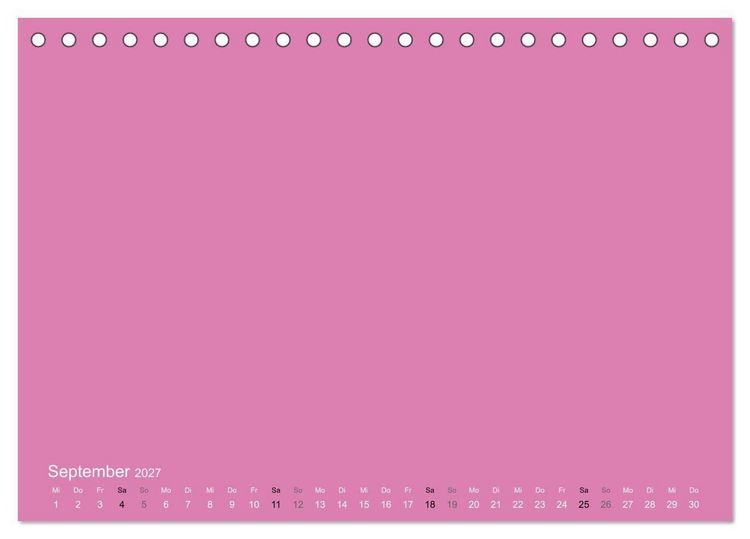 Produktbild: Bastelkalender - Pink (Tischkalender 2027 DIN A5 quer), CALVENDO Monatskalender