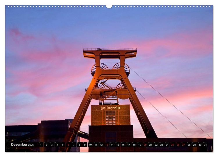 Produktbild: Auf der Route der Industriekultur (hochwertiger Premium Wandkalender 2026 DIN A2 quer), Kunstdruck in Hochglanz