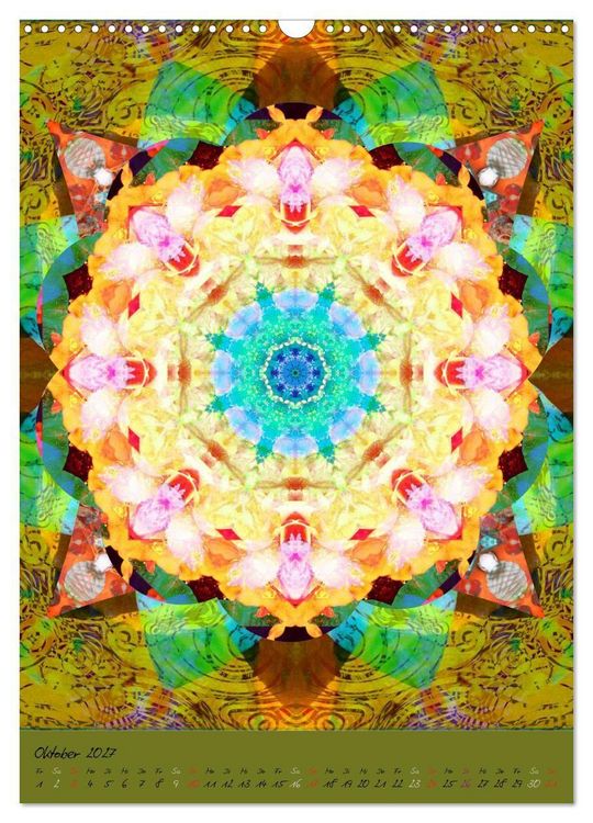 Produktbild: FLORALE MANDALAS (Wandkalender 2027 DIN A3 hoch), CALVENDO Monatskalender