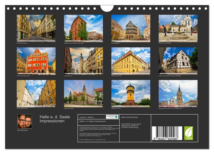 Produktbild: Halle a. d. Saale Impressionen (Wandkalender 2026 DIN A4 quer), CALVENDO Monatskalender