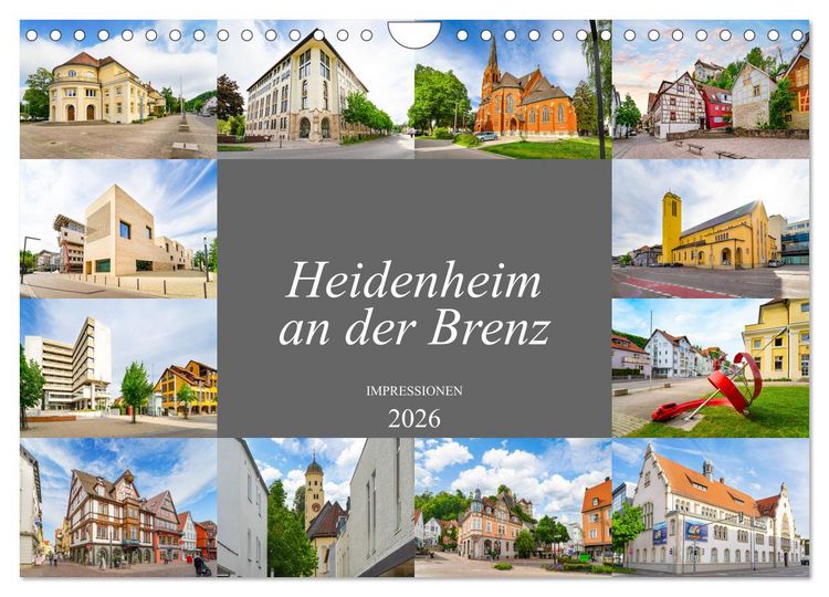 Produktbild: Heidenheim an der Brenz Impressionen (Wandkalender 2026 DIN A4 quer), CALVENDO Monatskalender