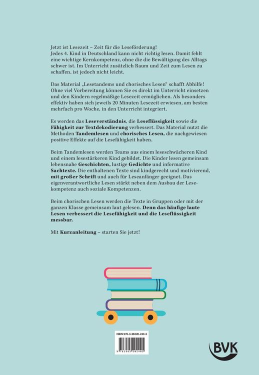 Produktbild: Lesetandems und chorisches Lesen &ndash; 3. Klasse