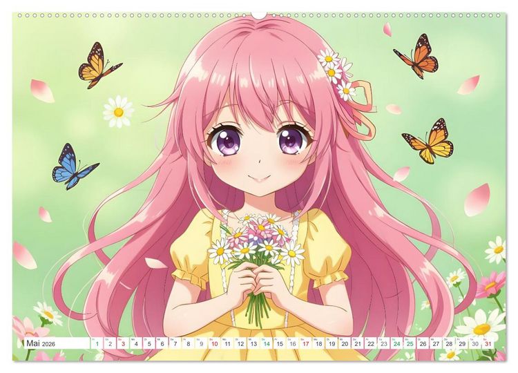 Produktbild: Kawaii Traumwelten (Wandkalender 2026 DIN A2 quer), CALVENDO Monatskalender