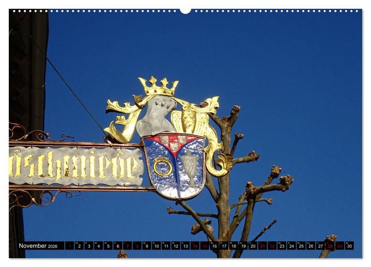 Produktbild: Sehenswertes Bensheim an der Bergstra&szlig;e (Wandkalender 2026 DIN A2 quer), CALVENDO Monatskalender