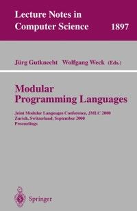 Produktbild: Modular Programming Languages