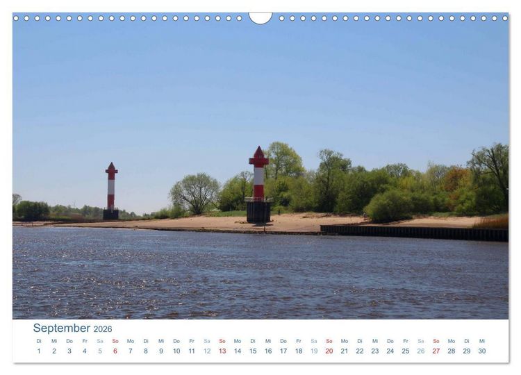 Produktbild: Berne 2026. Impressionen zwischen Weser und Hunte (Wandkalender 2026 DIN A3 quer), CALVENDO Monatskalender