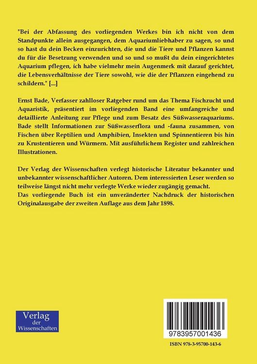 Produktbild: Das S&uuml;&szlig;wasser-Aquarium
