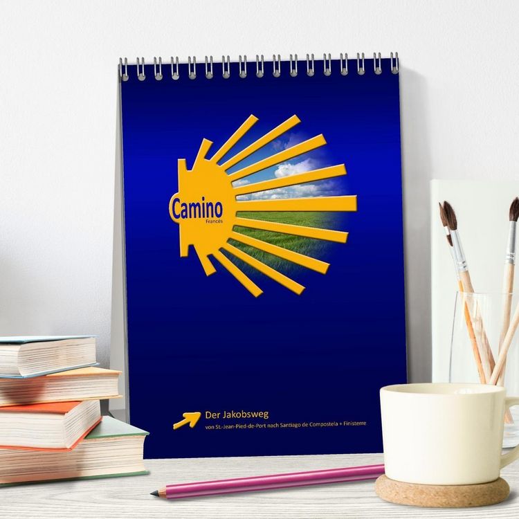 Produktbild: Jakobsweg - Camino Franc&eacute;s (Tischkalender 2027 DIN A5 hoch), CALVENDO Monatskalender